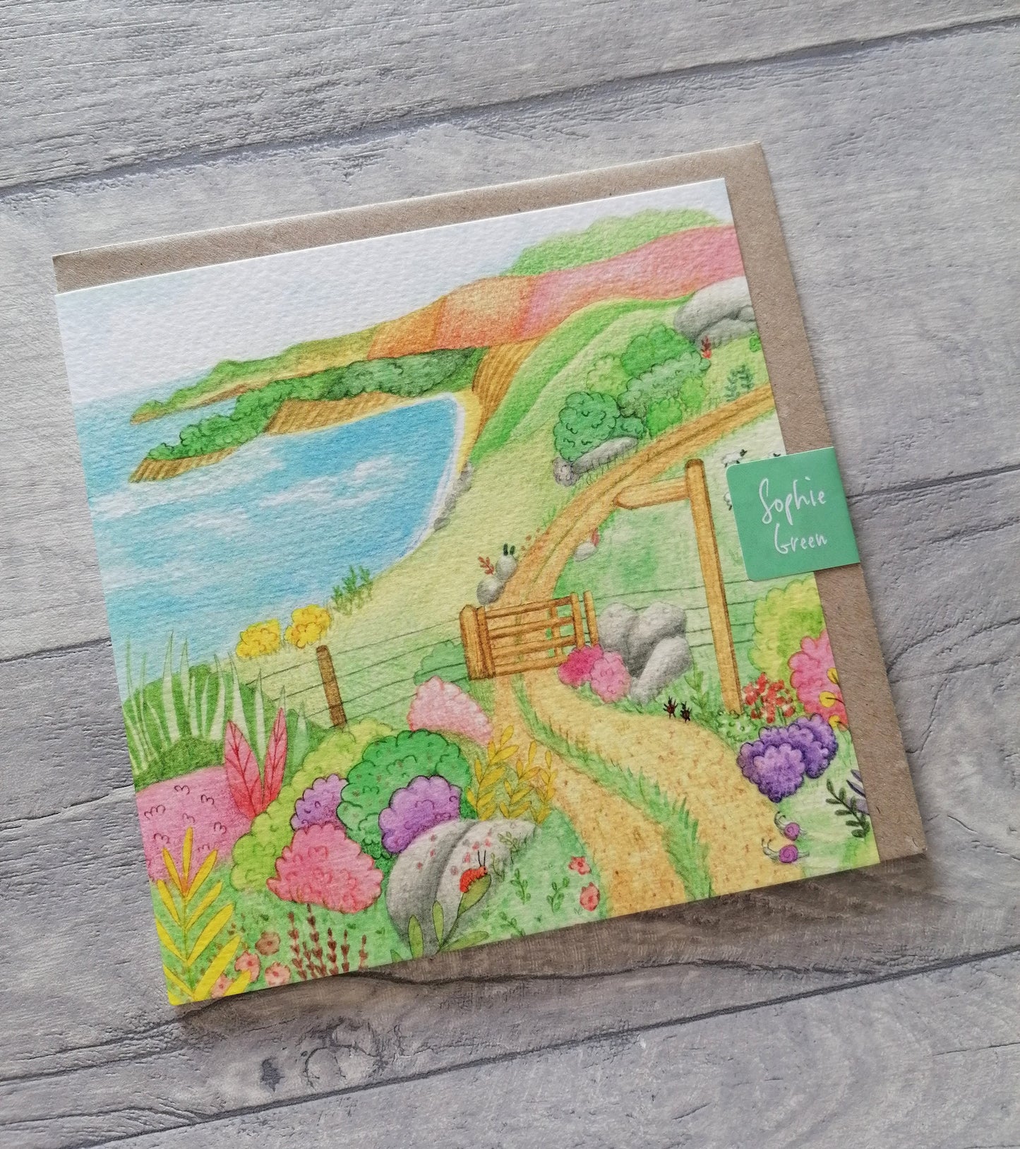 Pembrokeshire - Card and Coaster set
