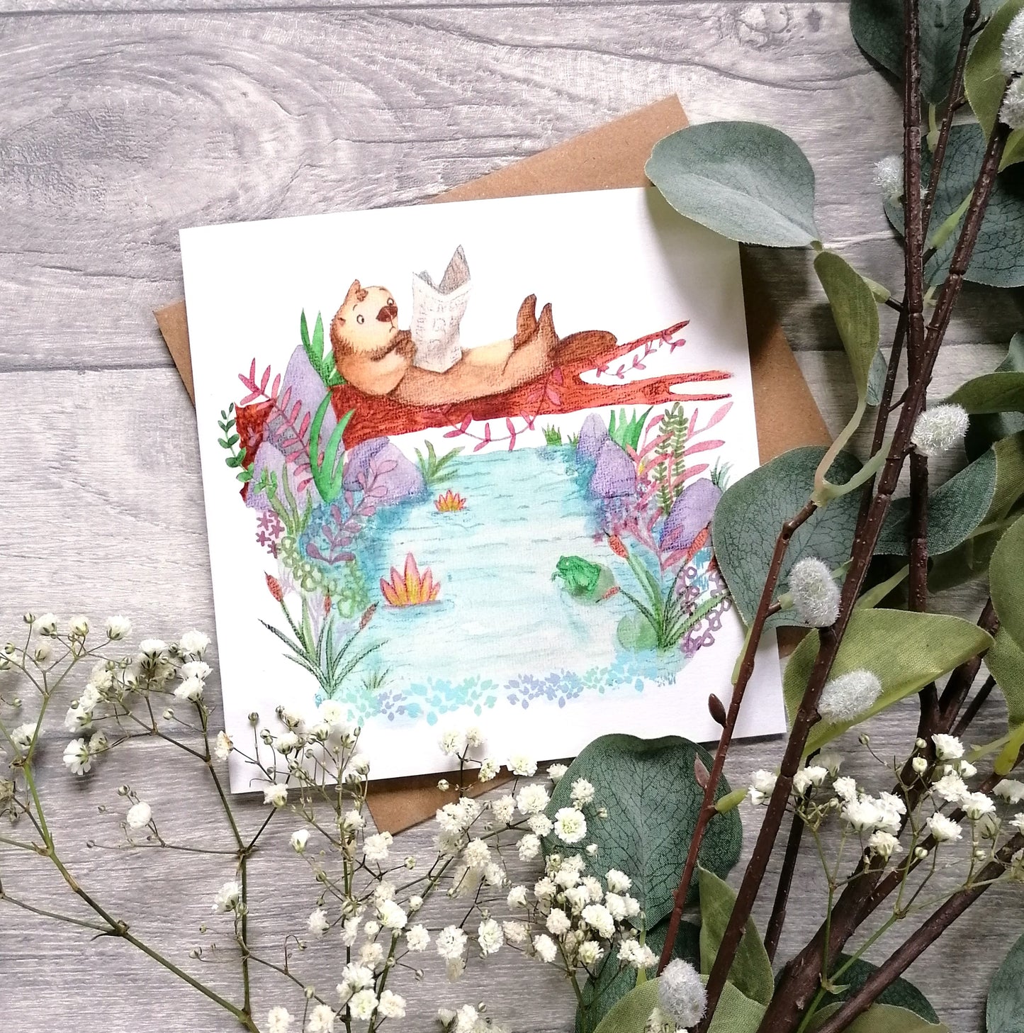 Daily Otter - Mug, Coaster and Card Set