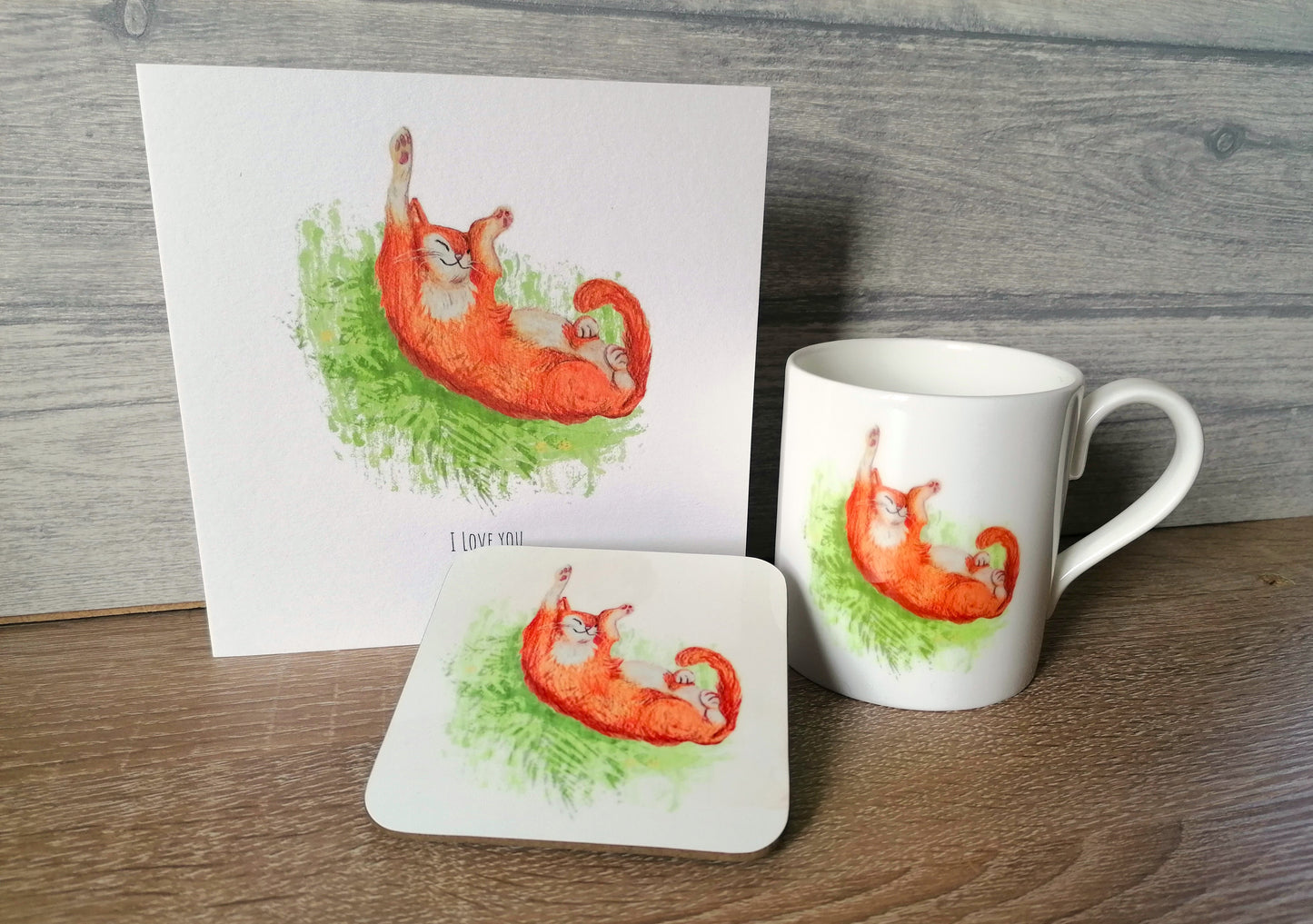 I Love You This Much - Mug, Coaster and Card Set