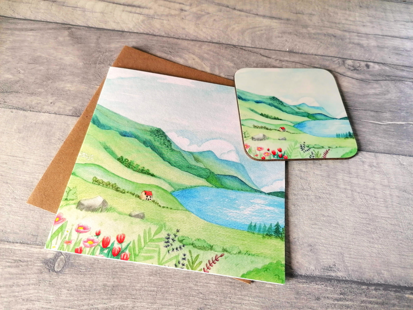 Snowdonia - Card and Coaster set