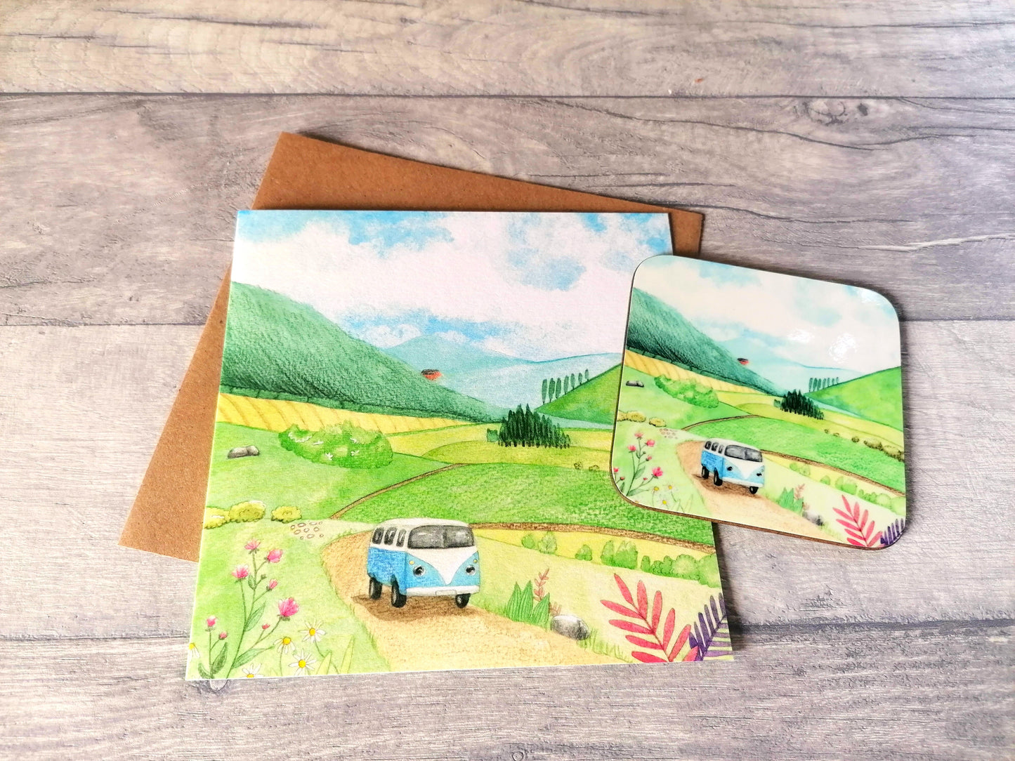 Brecon Beacons Card and Coaster set