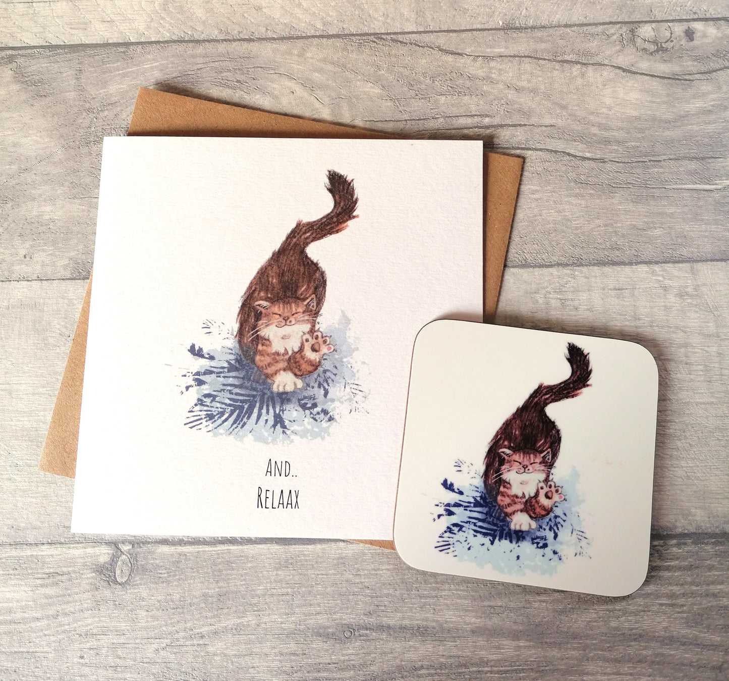 And... Relaax - Card and Coaster set