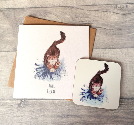 And... Relaax - Card and Coaster set