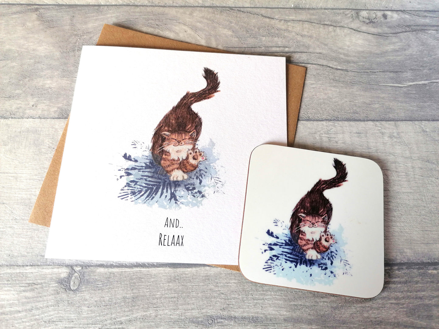And... Relaax - Card and Coaster set