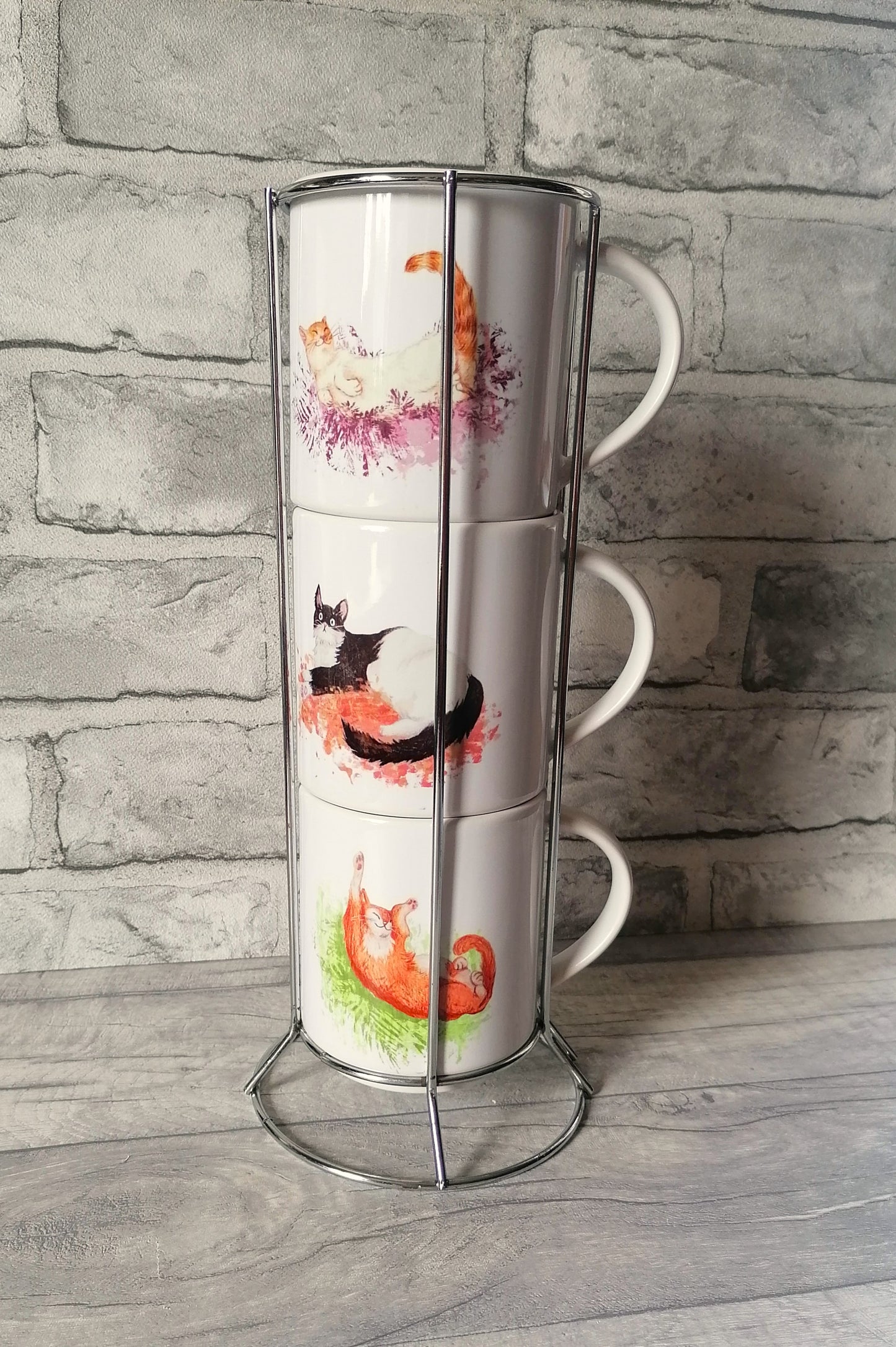 Cats - Nesting Mug Tower
