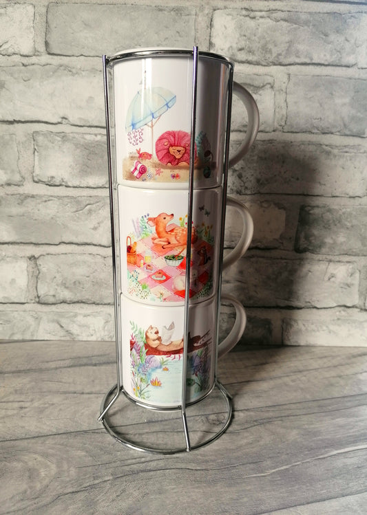 Animals - Nesting Mug Tower