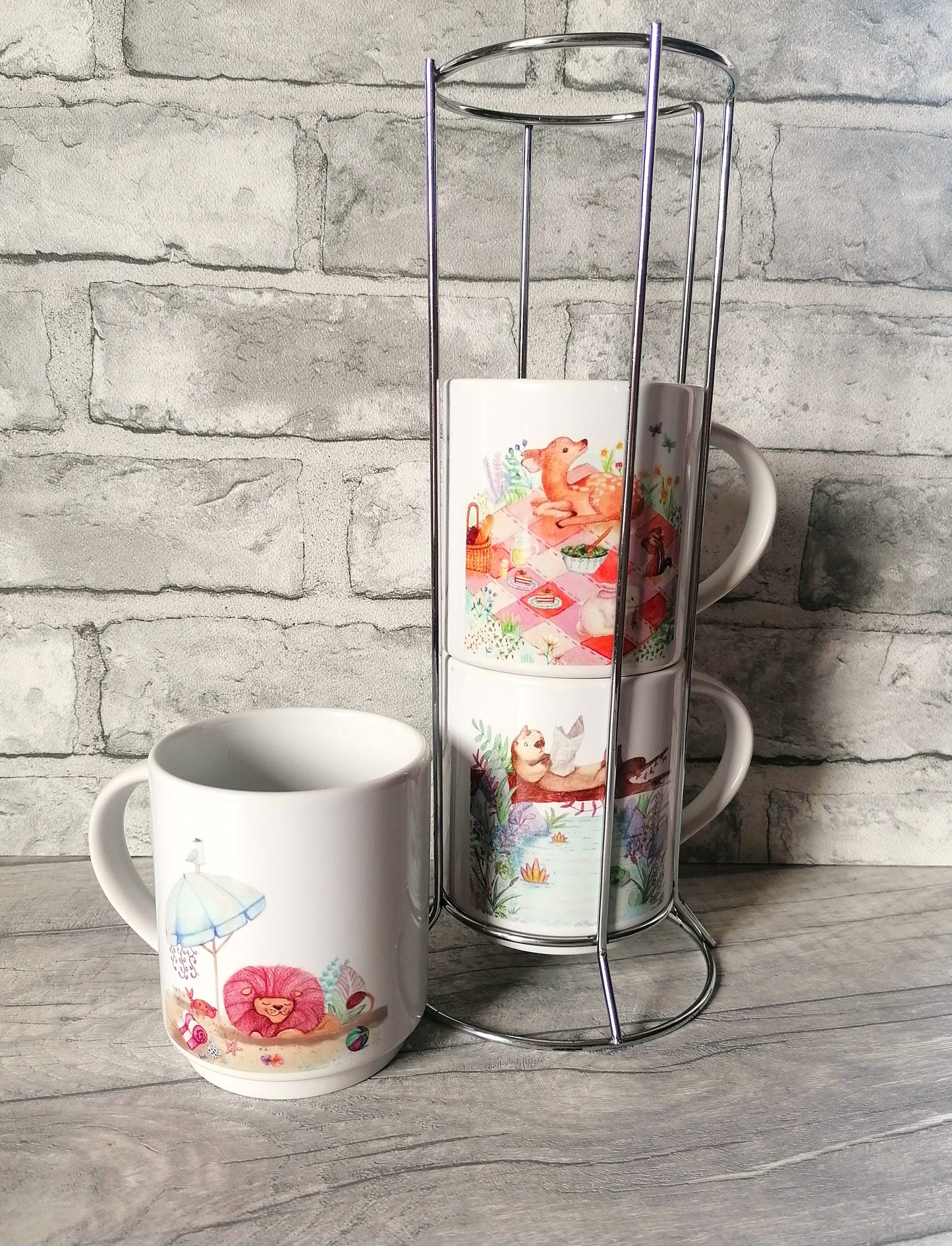 Animals - Nesting Mug Tower