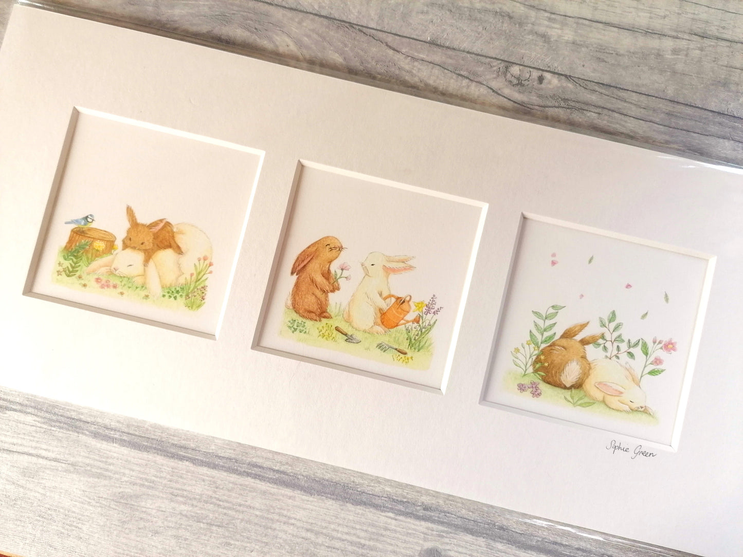 Trio of Bunnies - Print