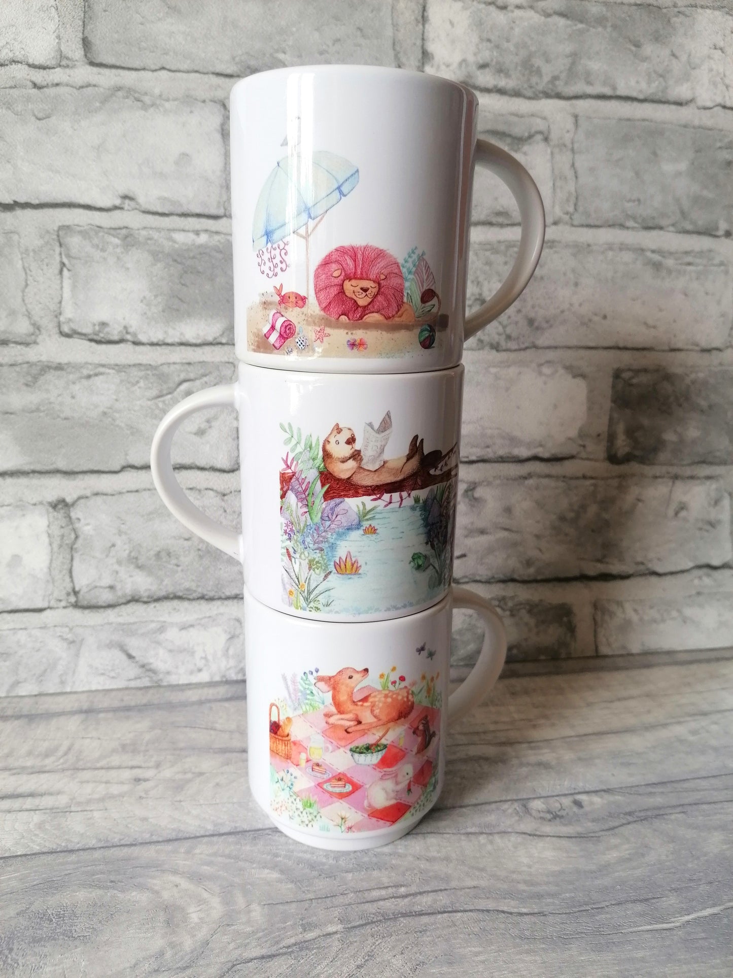 Animals - Nesting Mug Tower