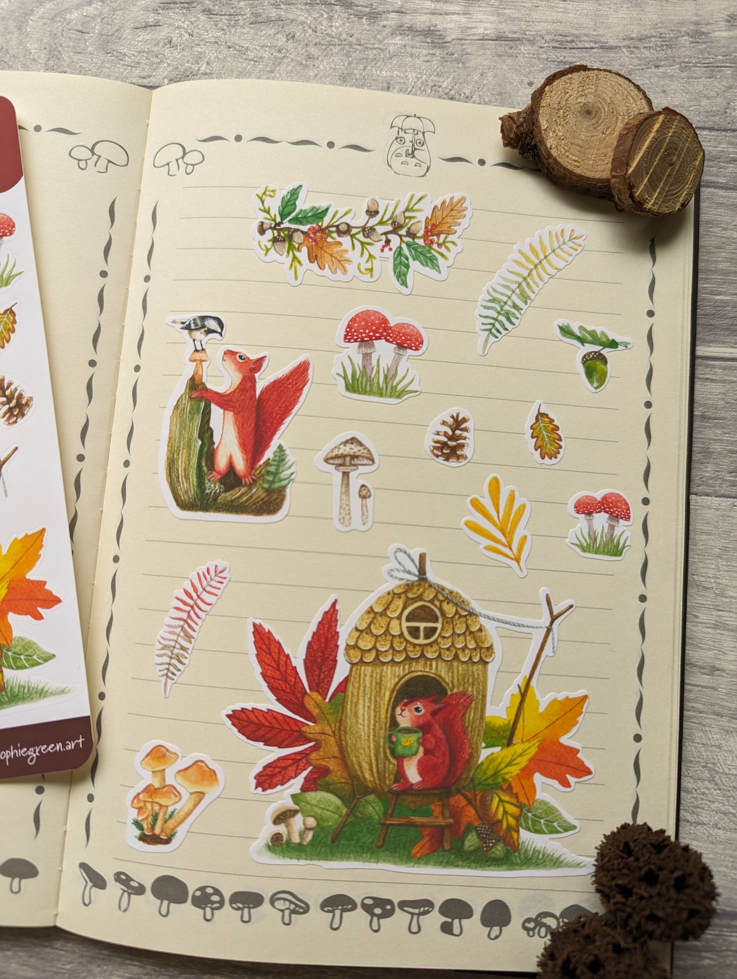Woodland Squirrels - Sticker Sheet