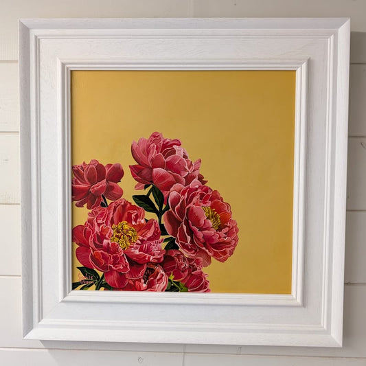 Peonies - Sudbury Yellow - Original Acrylic Artwork
