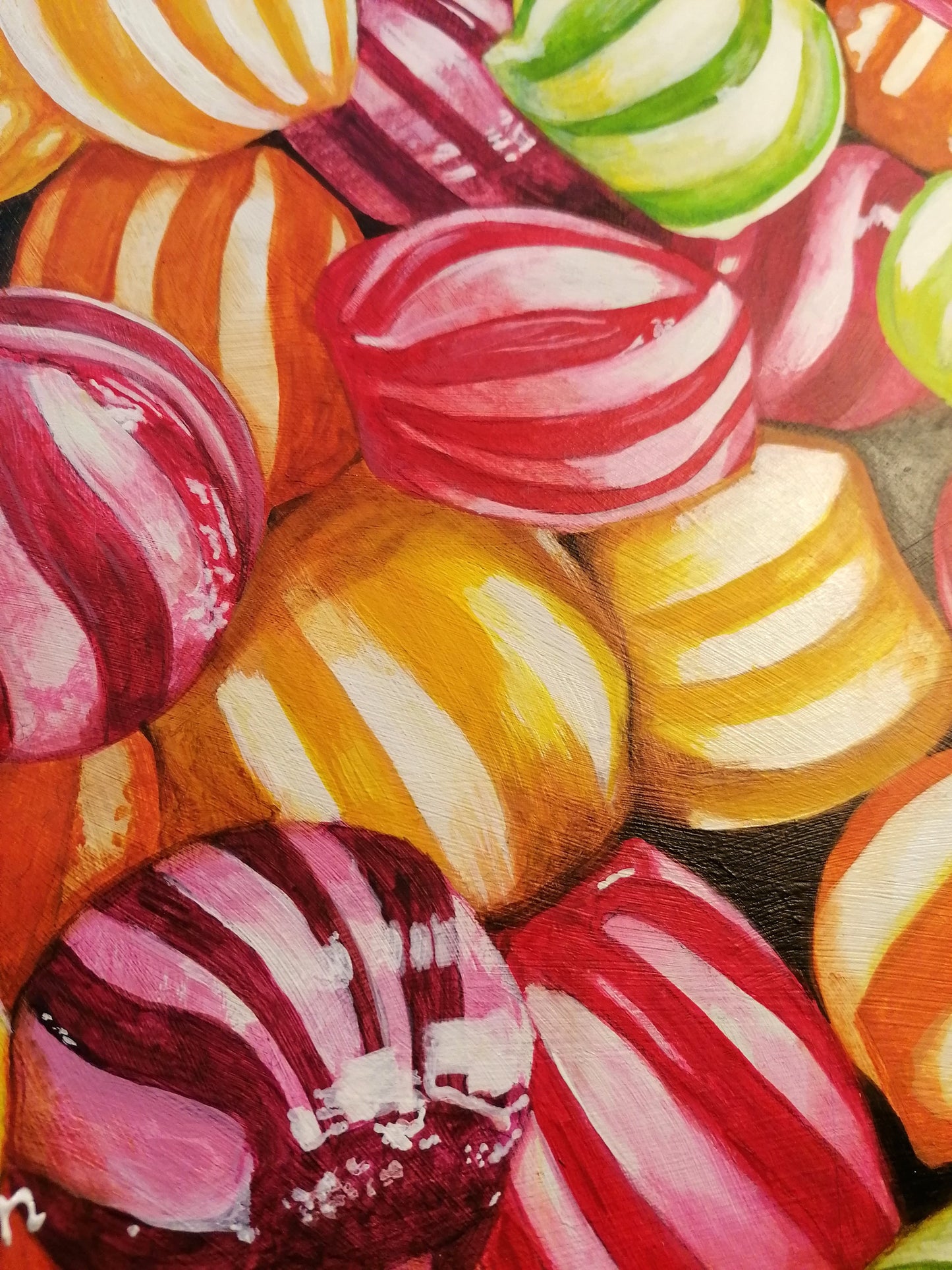 Fruit Rounders - Original Acrylic and Resin Artwork