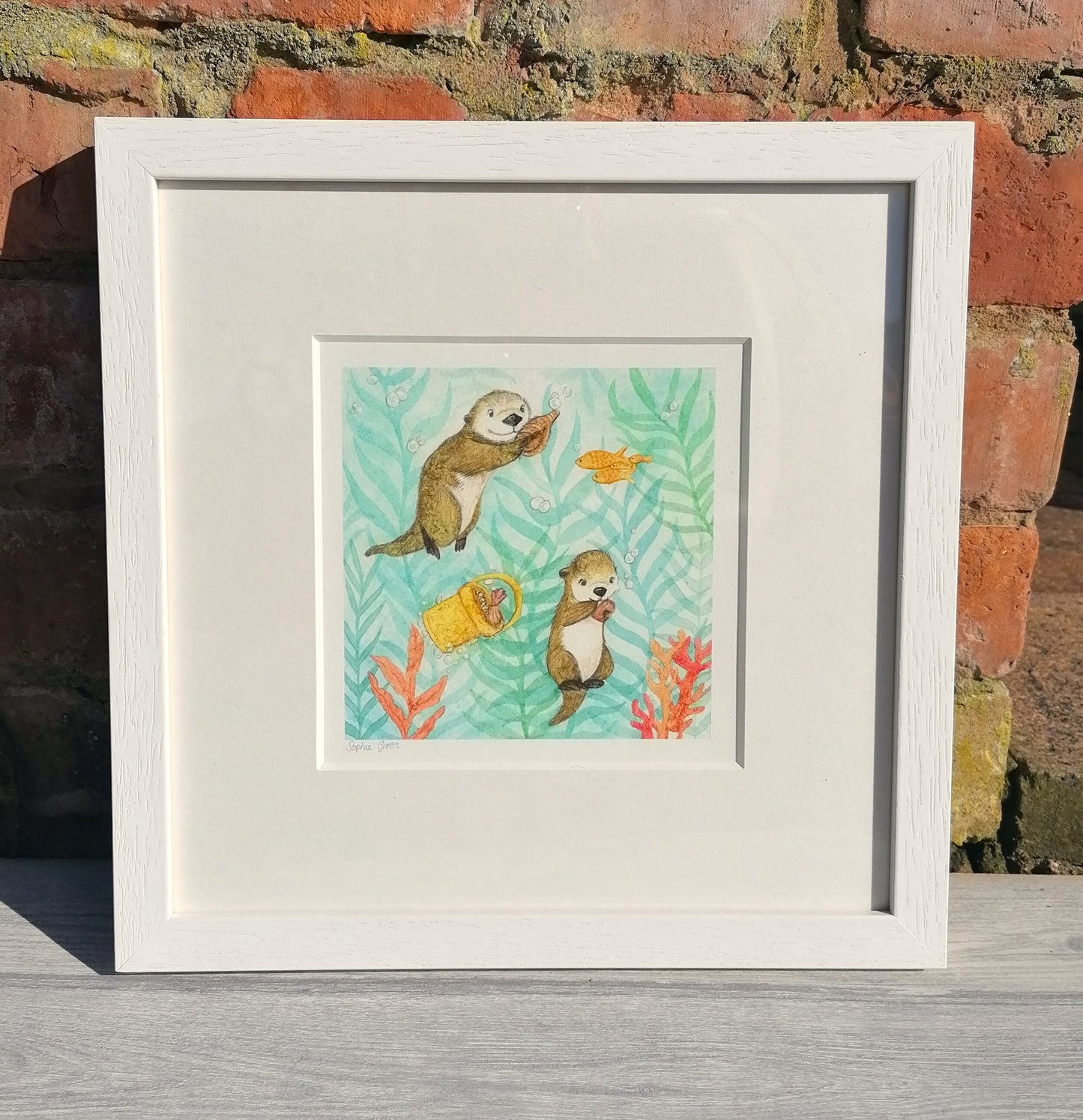 Shell Fishing - Mounted Print