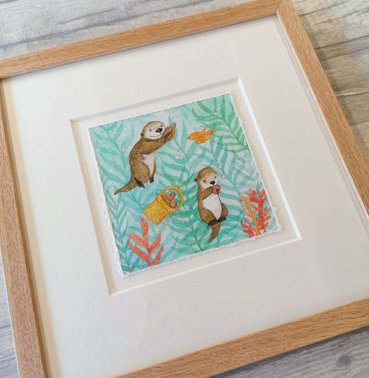 Shell Fishing - Original Watercolour Artwork