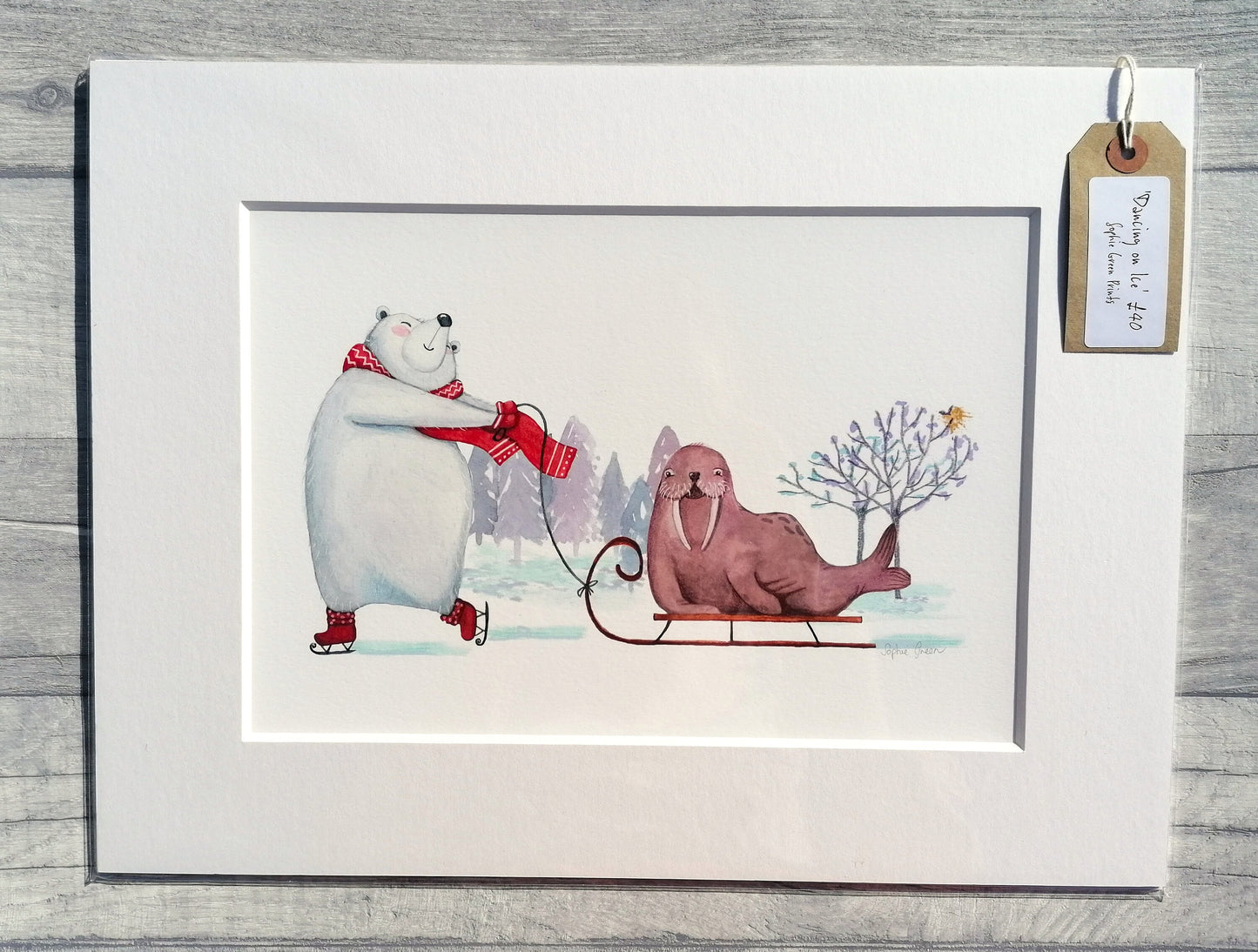 Dancing On Ice - Mounted Print