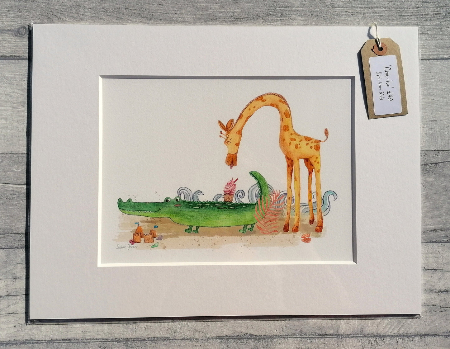 Croc-ice - Mounted Print