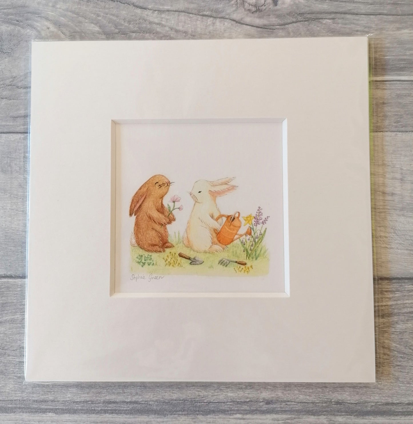 Bunny Love - Mounted Print