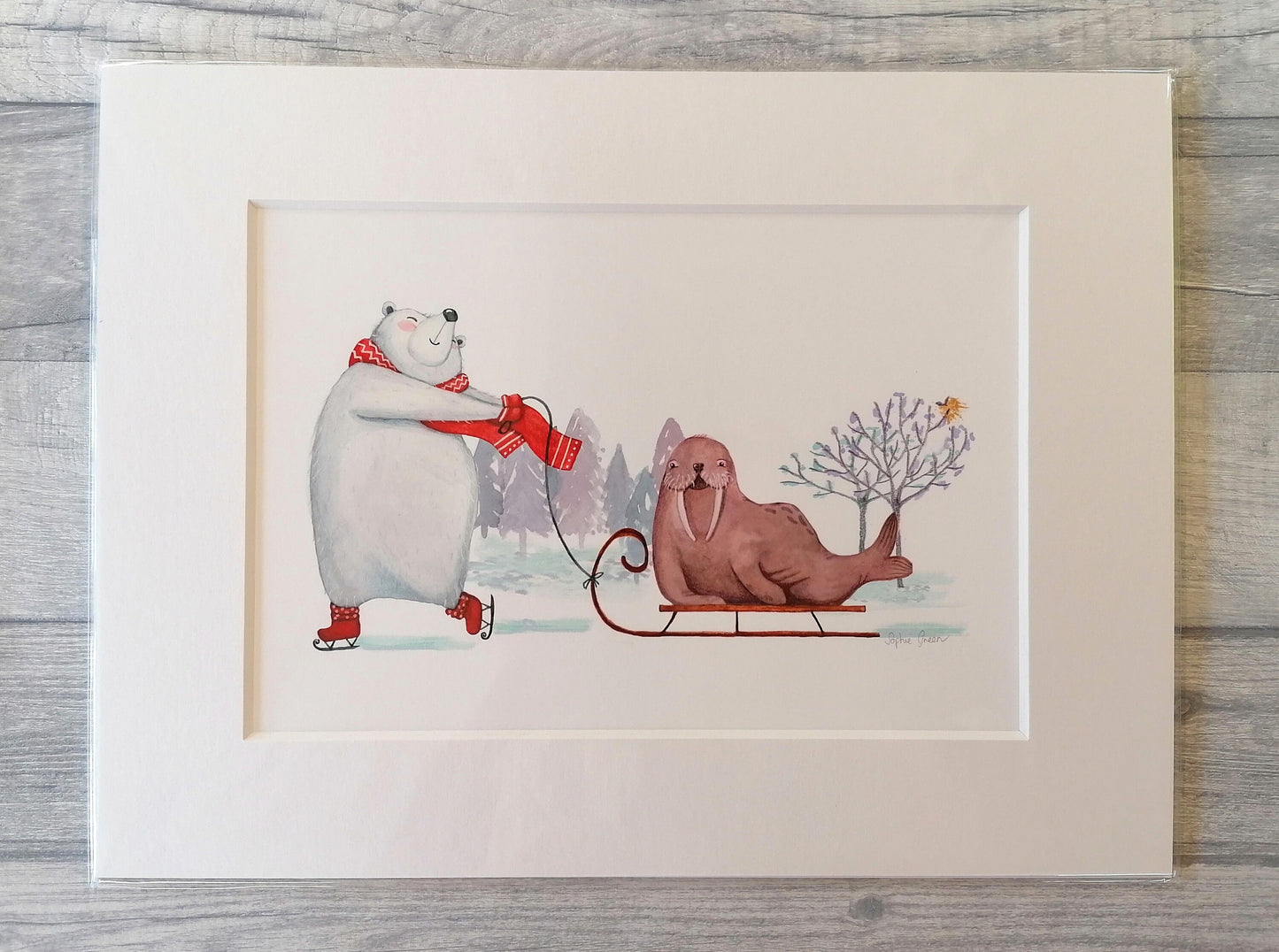 Dancing On Ice - Mounted Print
