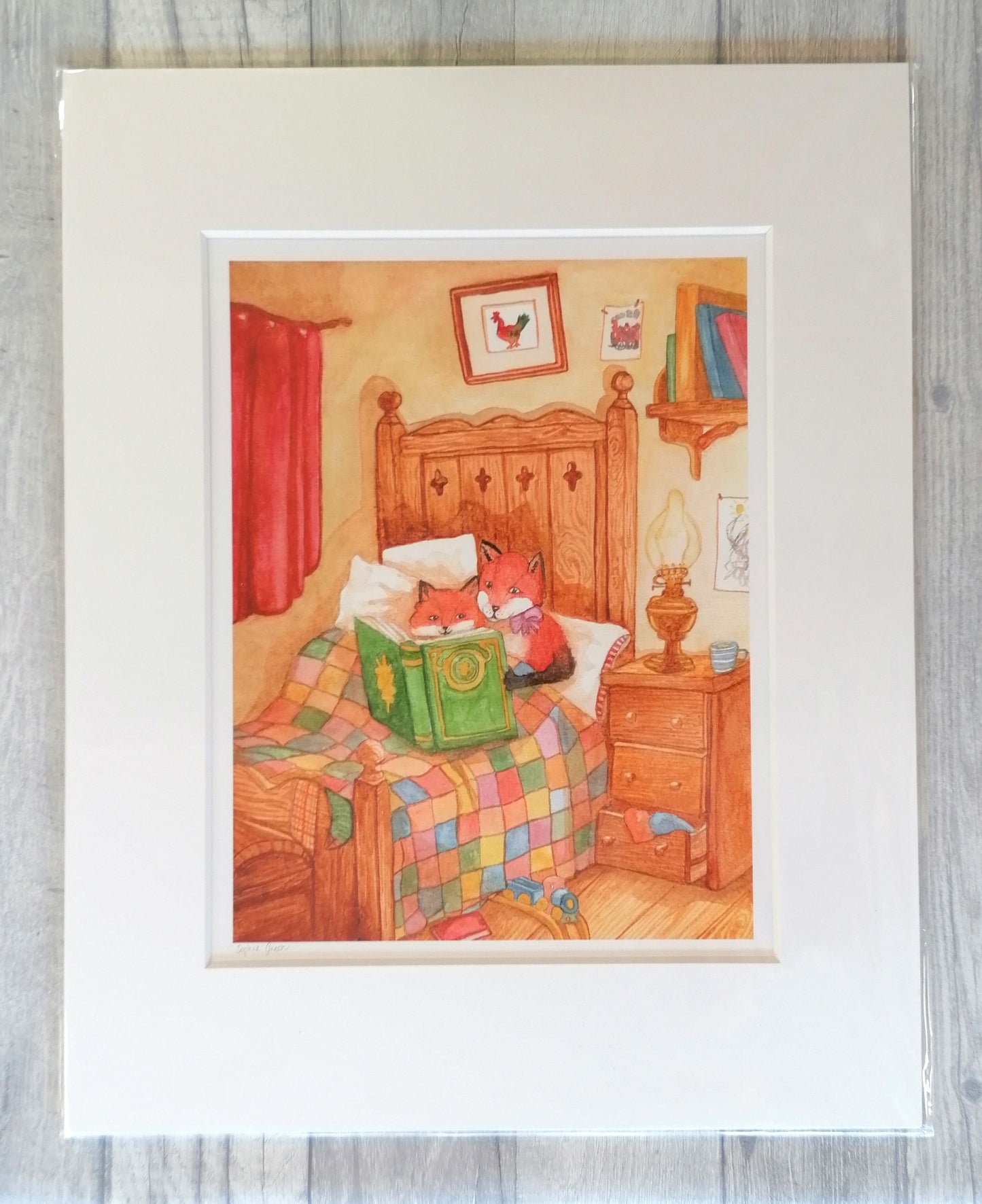 Foxy Stories - Mounted Print
