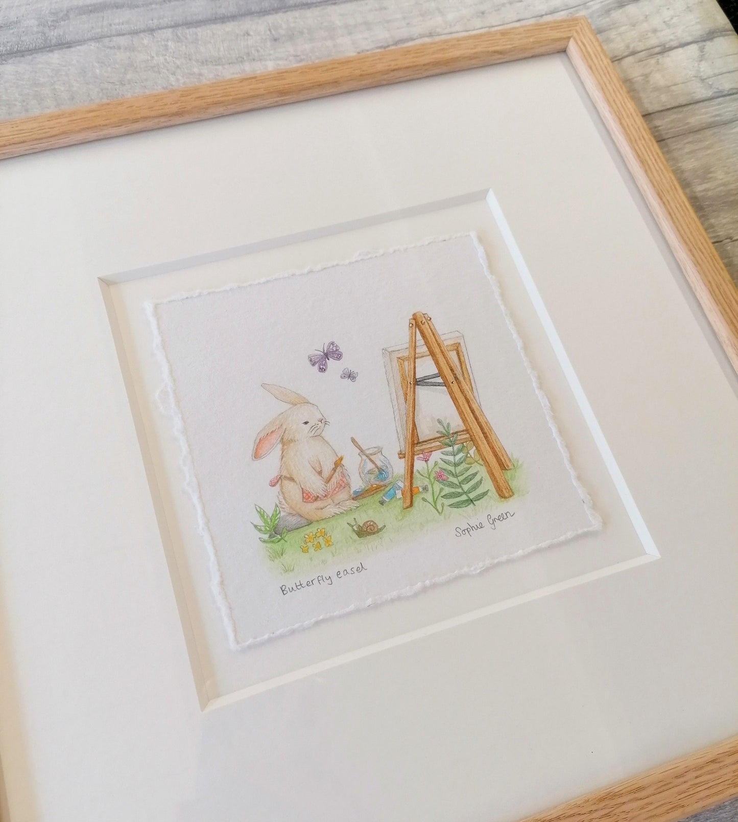 Butterfly Easel - Original Watercolour Artwork