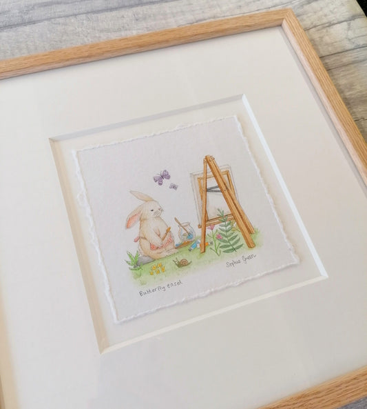 Butterfly Easel - Original Watercolour Artwork