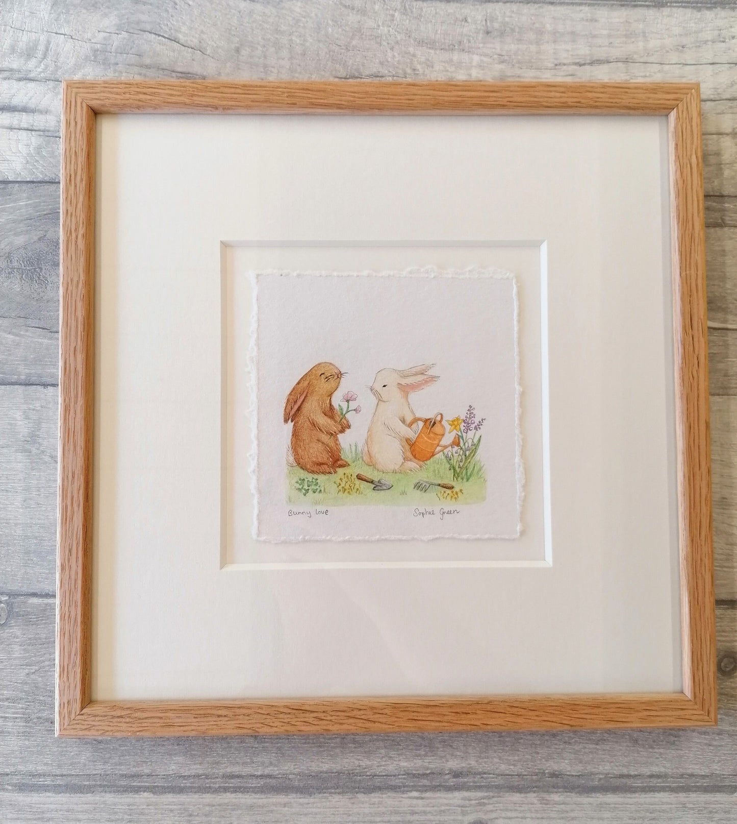 Bunny Love - Original Watercolour Artwork