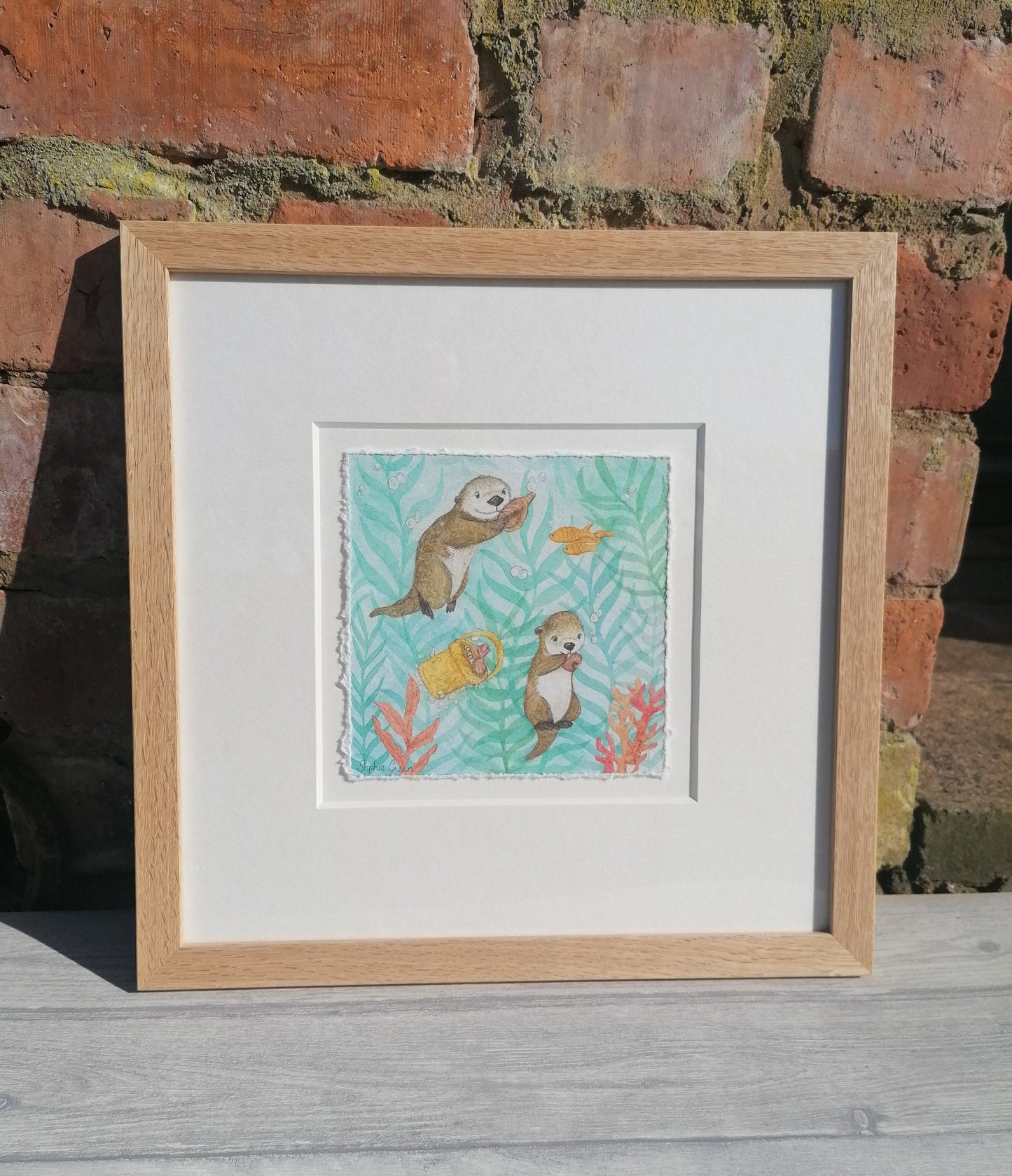 Shell Fishing - Original Watercolour Artwork