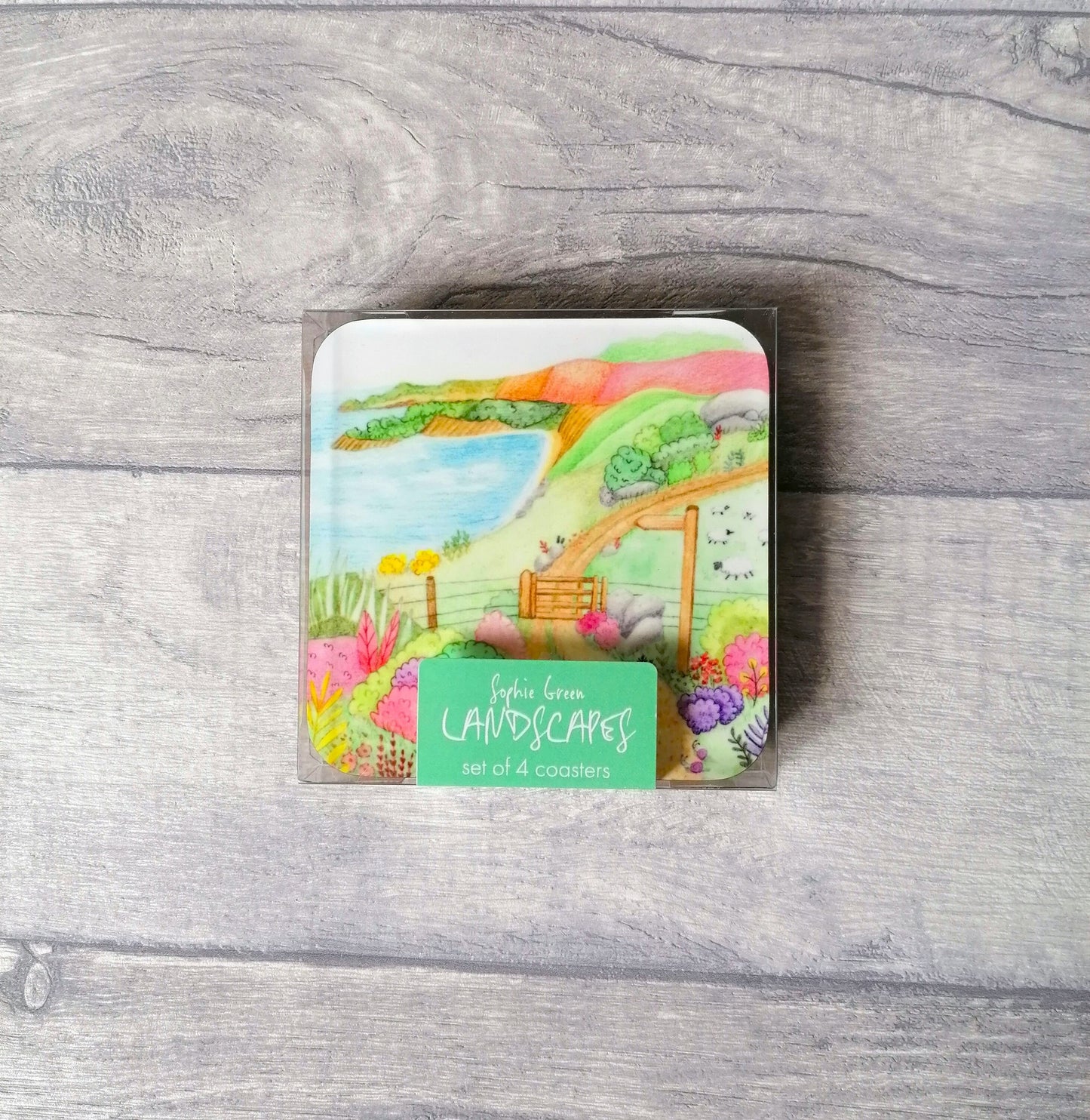 Landscapes - Set of 4- Hardboard Coasters