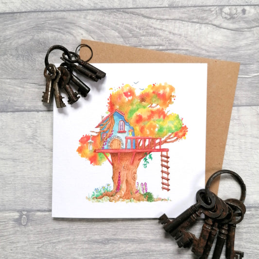 Treehouse - Greeting Card