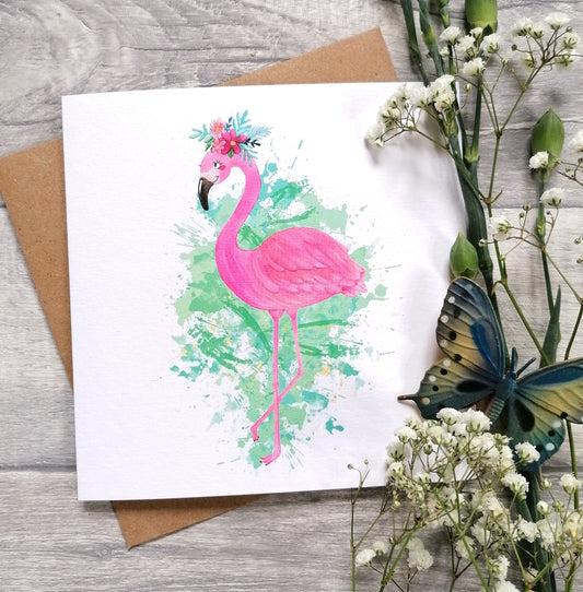 Flamingo - Greeting Card