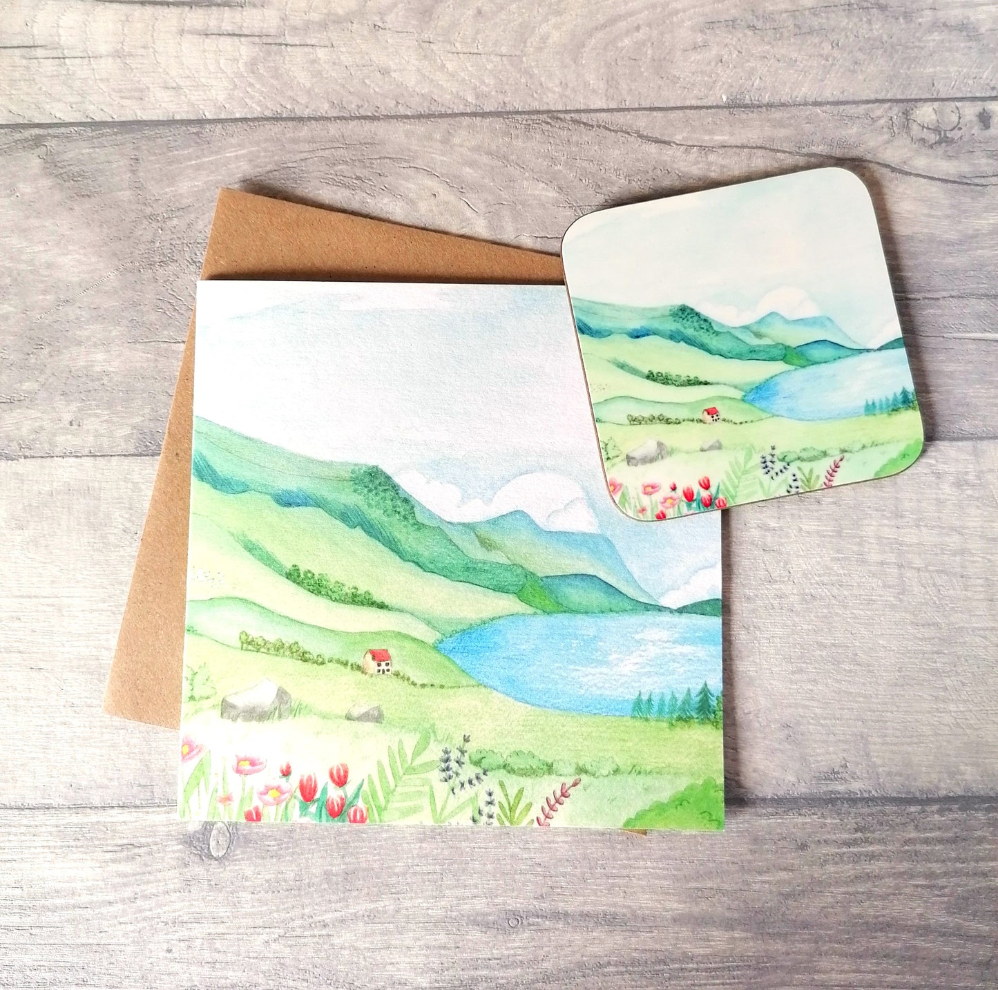 Snowdonia - Card and Coaster set