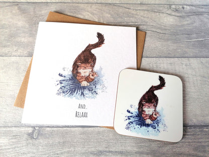 And... Relaax - Card and Coaster set