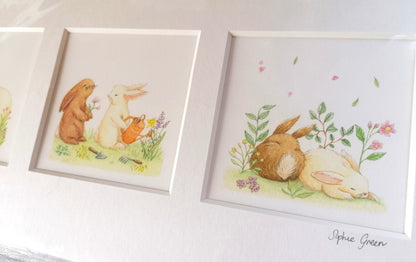 Trio of Bunnies - Print