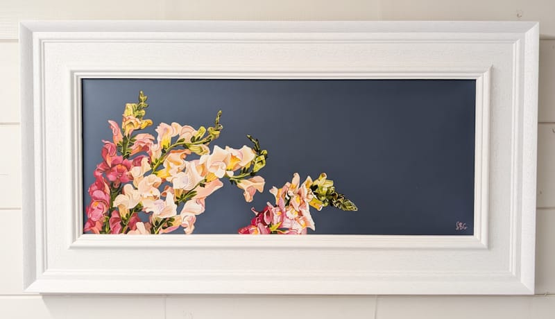 Snapdragons - Wine Dark - Original Acrylic Artwork