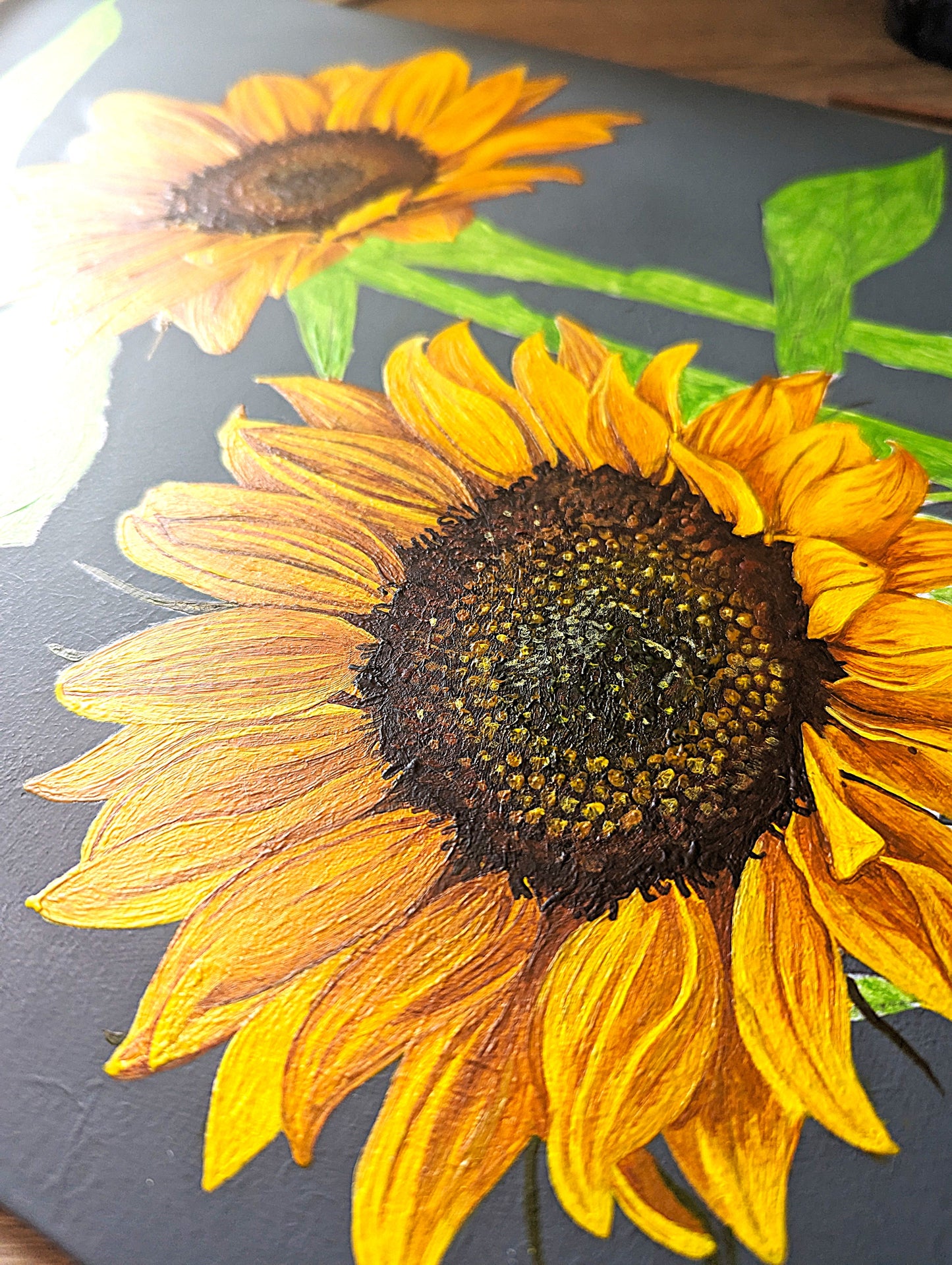 Happiness - Sunflowers - Original Acrylic Painting