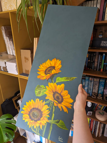 Happiness - Sunflowers - Original Acrylic Painting