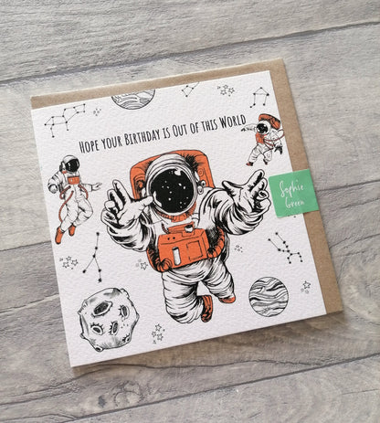 Spaceman - Greeting Card