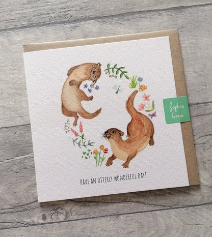 Otterly Wonderful - Greeting Card